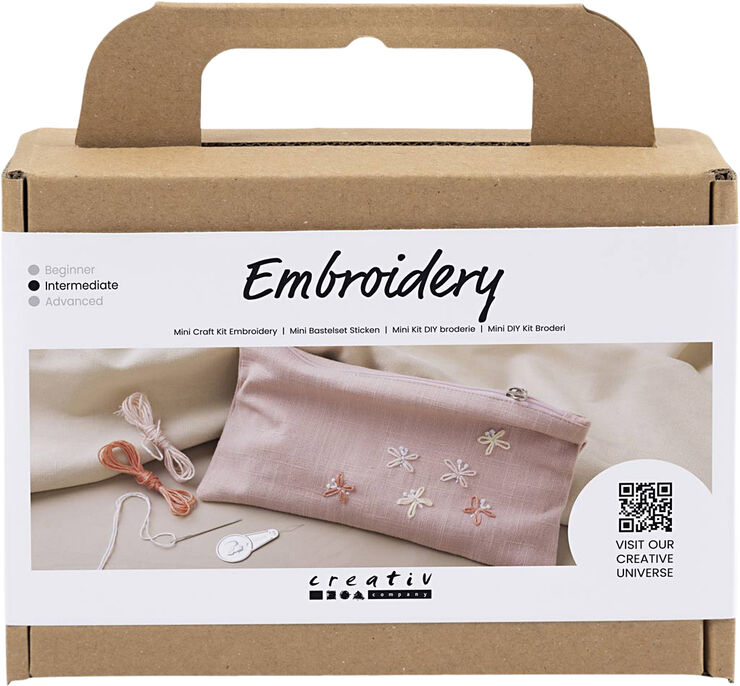 Creativ Company Mini DIY Kit Broderi, Clutch