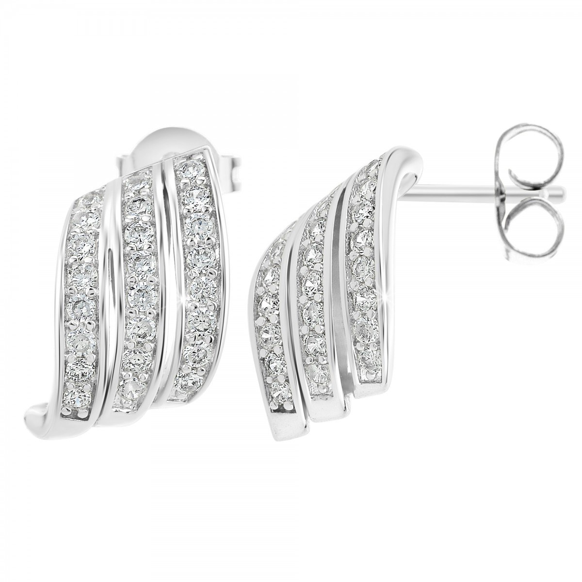 Boucles d'oreilles SC Crystal ornées de Zirconium