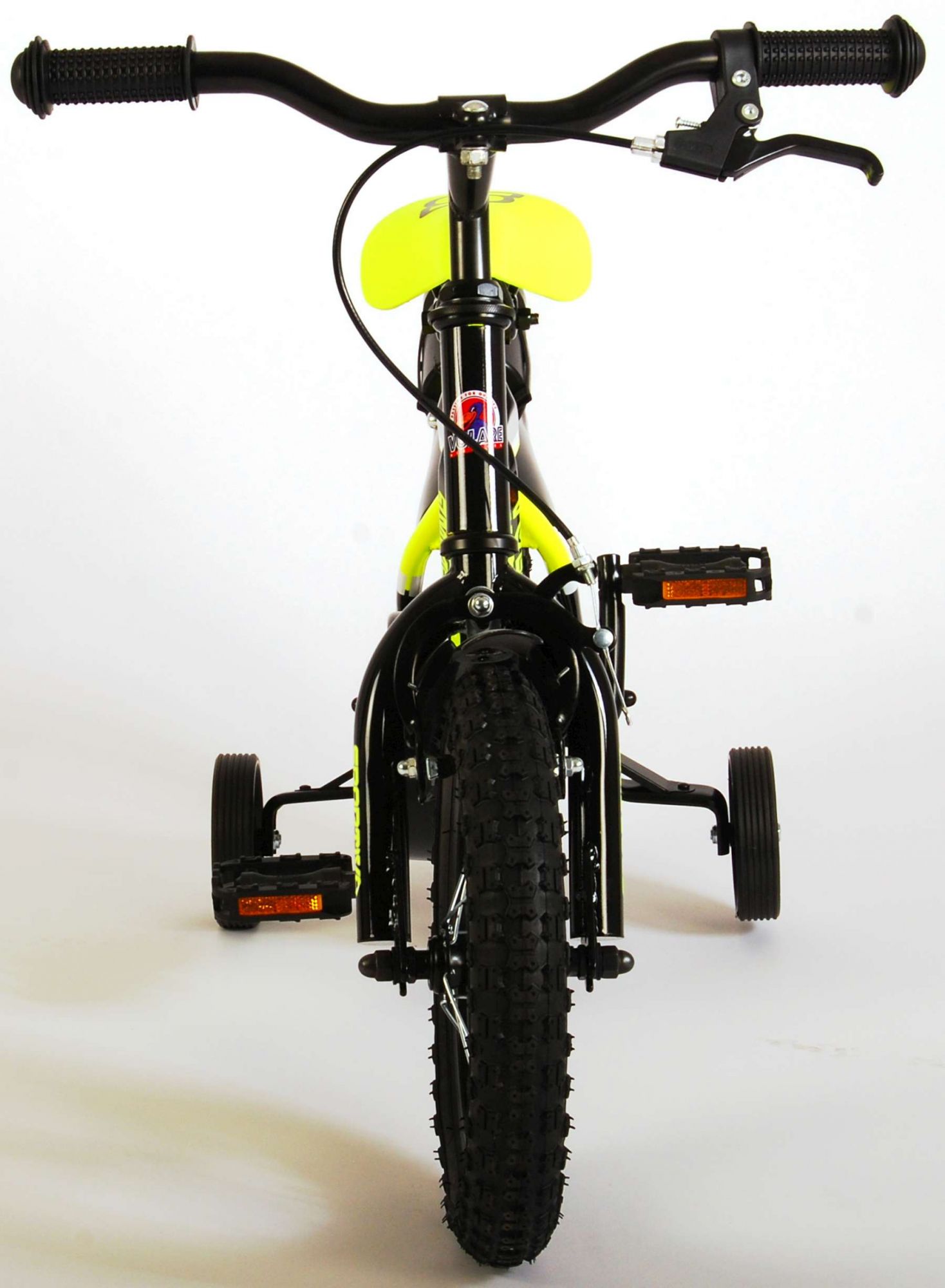 TPFSports Sportivo Kinderfahrrad - Jungen - 12 Zoll - 2 Handbremsen - Neon Gelb
