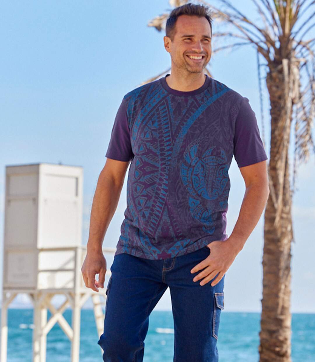 Lot de 2 Tee-Shirts Motifs Maori