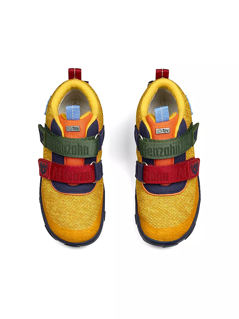 AFFENZAHN Kinder Barfußschuhe - Übergangsschuhe KNIT HAPPY Paradiesvogel gelb