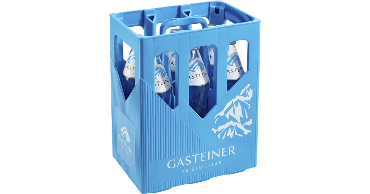 Gasteiner Mineralwasser prickelnd Tray 6x 1,0 Liter (Mehrweg)