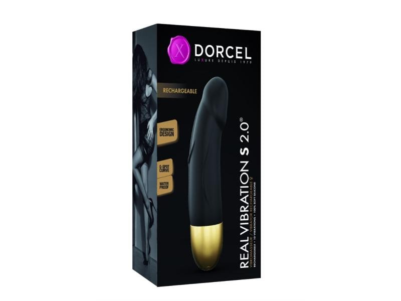 Marc Dorcel Real Vibration S 2.0 Schwarz Aufregender Mini G-Punkt Vibrator mit realistischem Design
