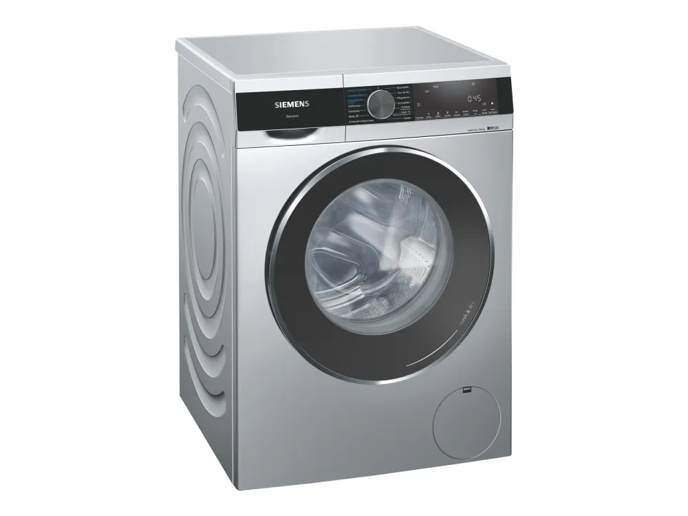 Siemens iQ500 WN54G1X0 - Vaske-/ tørremaskine - højde: 85 cm - frontbetjening - 70 liter - 10 kg - 1400 rpm - sølv