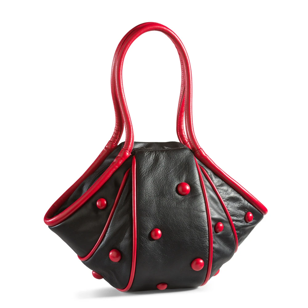Ladybird Black - Red  Classic Leather