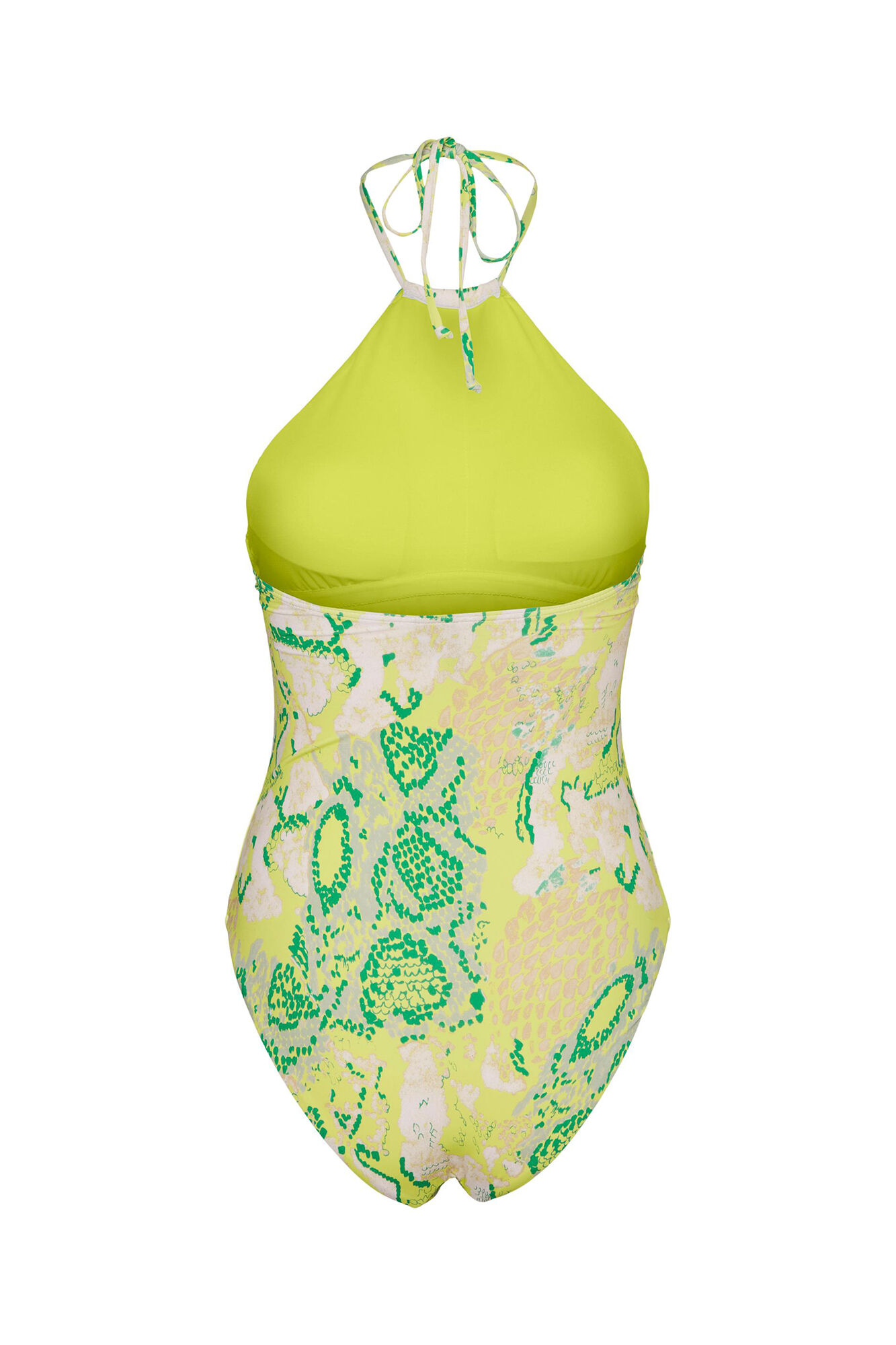 Maiô Curve com Decote Halter - Amarelo