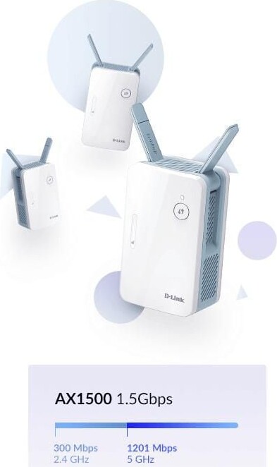 D-Link - Eagle Pro Ai Ax1500 Mesh Range Extender