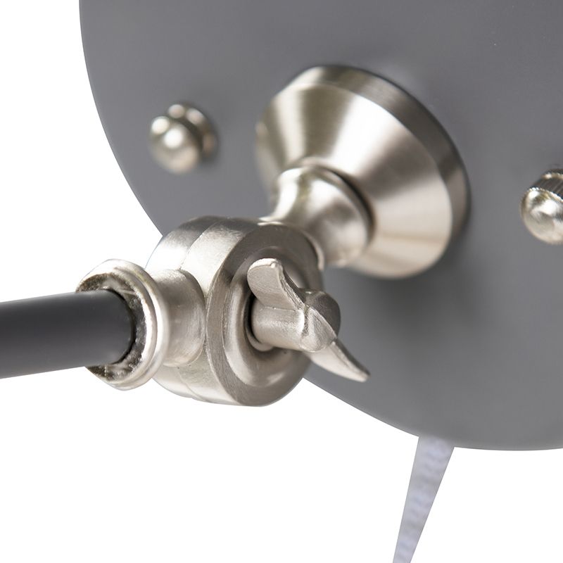 Industriële wandlamp grijs verstelbaar - Dazzle