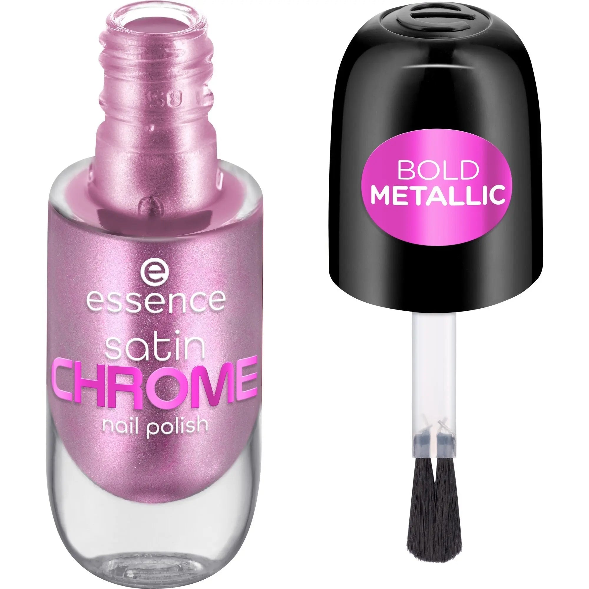 Satin Chrome Nail Polish 02 Artificial Pinktelligence