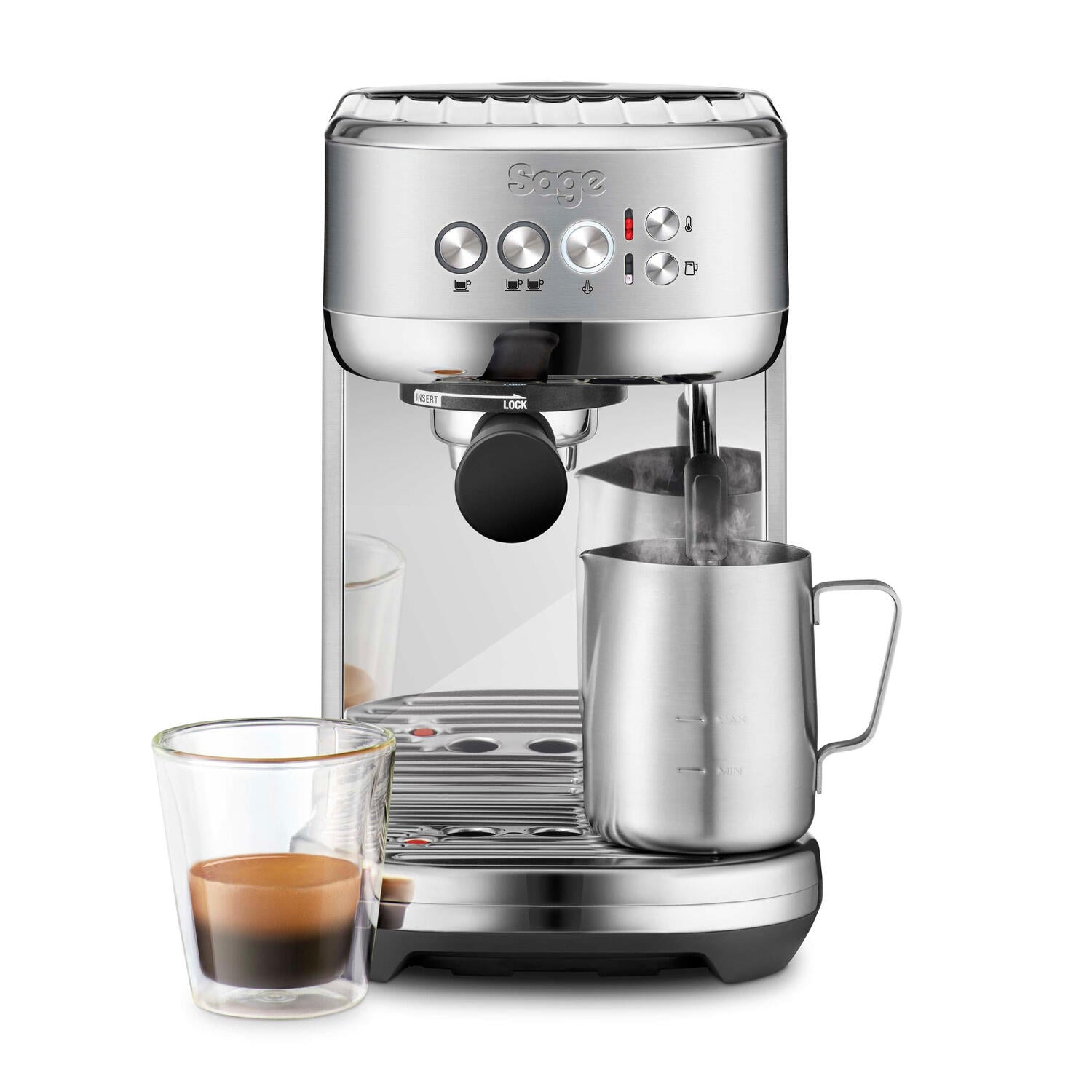 Sage  The Bambino Plus espressomaskine - Brushed Stainless Steel