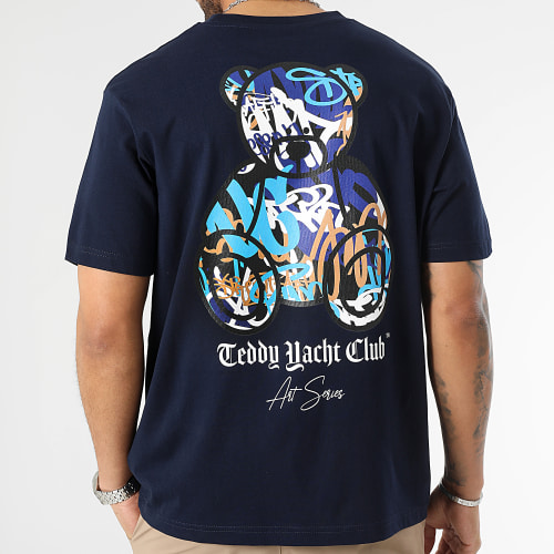 Tee Shirt Oversize Large Art Series Blue Bleu Marine