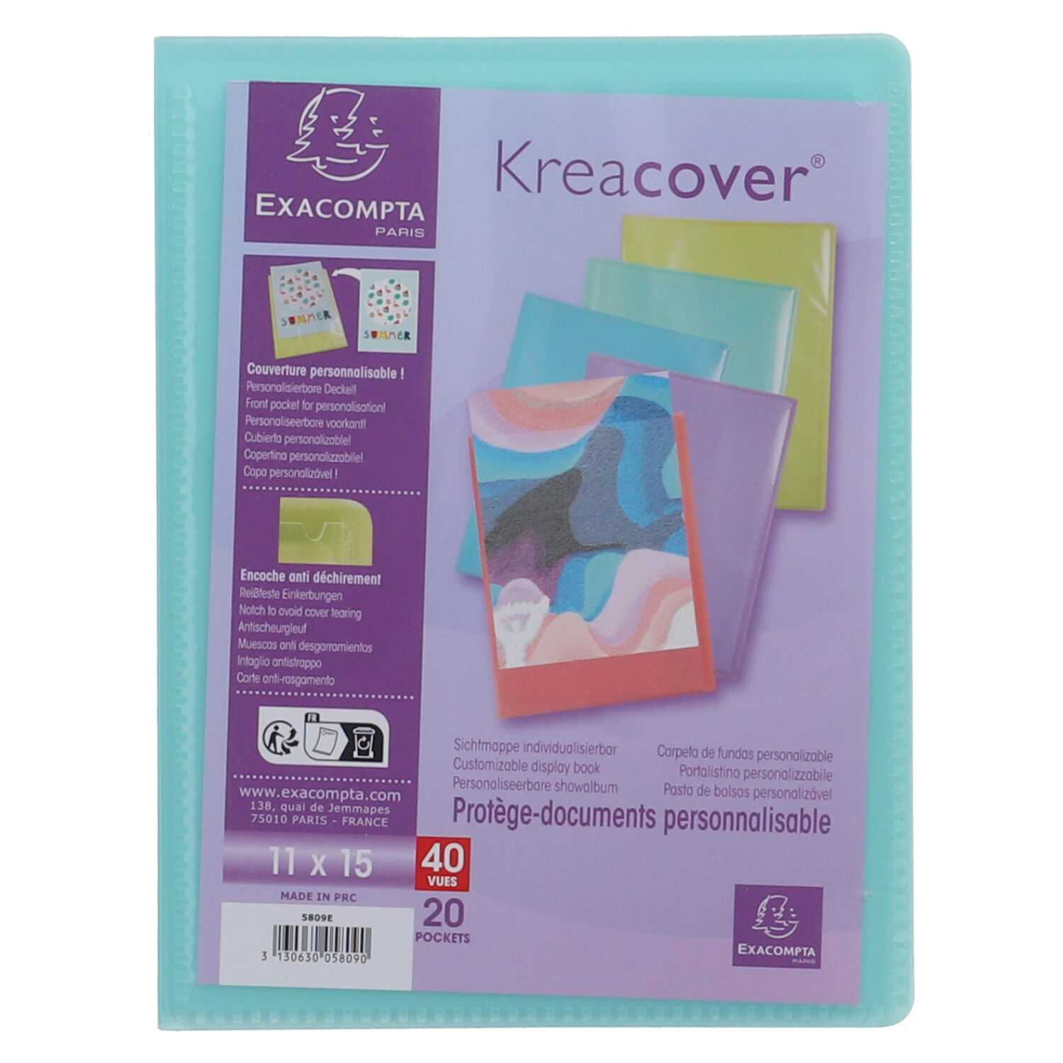 Sichtmappe 11x15cm PP Kreacover 20Hüllen