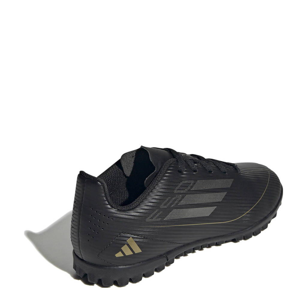 adidas F50 Club junior voetbalschoenen zwart/antraciet/goud metallic
