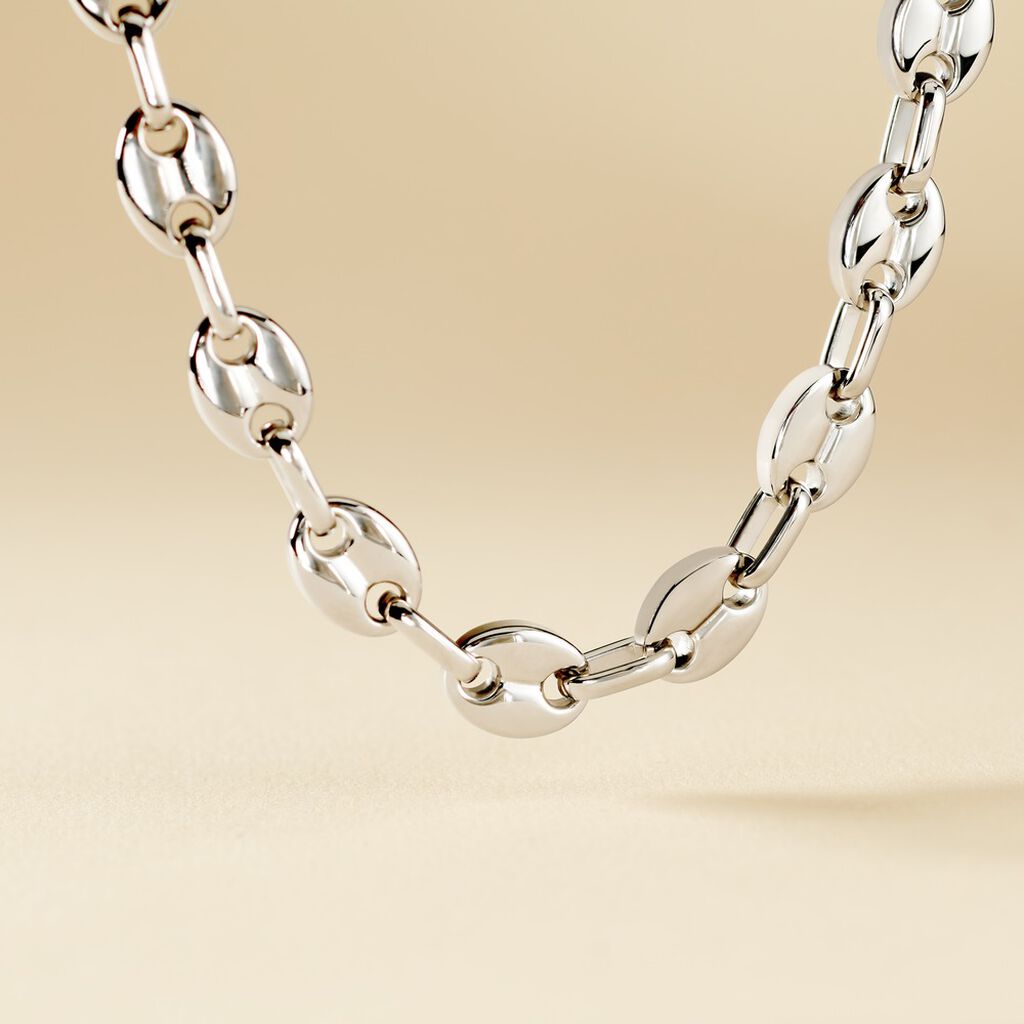Collier Cadia Acier Blanc