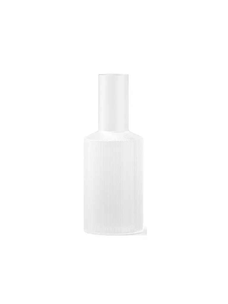 FERM LIVING Karaffe RIPPLE 1l Frosted  weiss