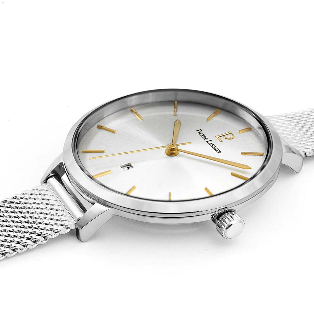 Montre Pierre Lannier Echo Argenté
