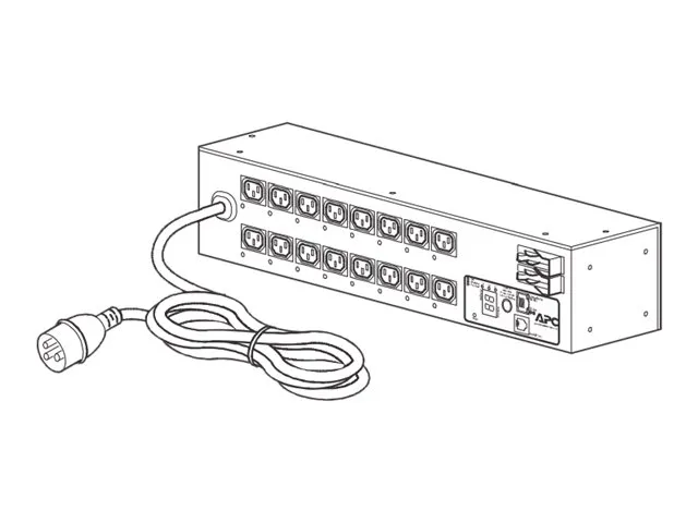 APC Switched Rack PDU AP7922B - Strømfordelingsenhed (rackversion) - AC 230 V - Ethernet 10/100 - input: IEC 60309 32A - output-stikforbindelser: 16 (power IEC 60320 C13) - 2U - 3.66 m ledning - for P/N: SCL400RMJ1U, SCL500RMI1UC, SCL500RMI1UNC, SMTL