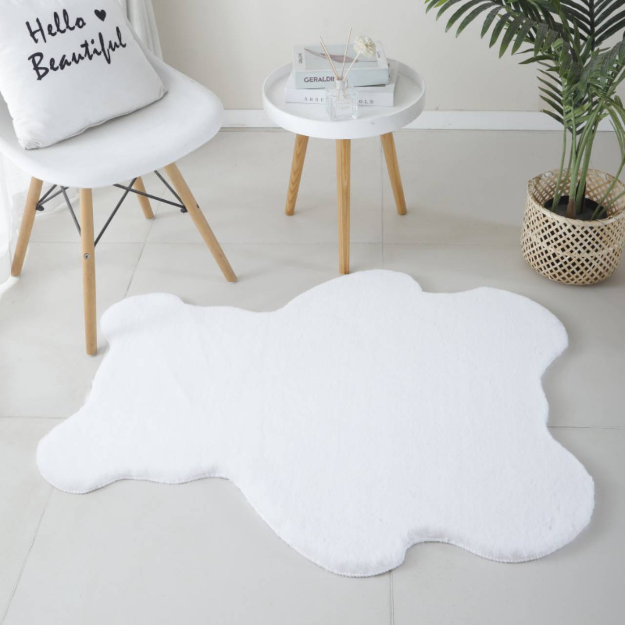 Teppich, Super Weich, Kunstfell, Flauschig, Waschbarer Kinderzimmer, Babyzimmer