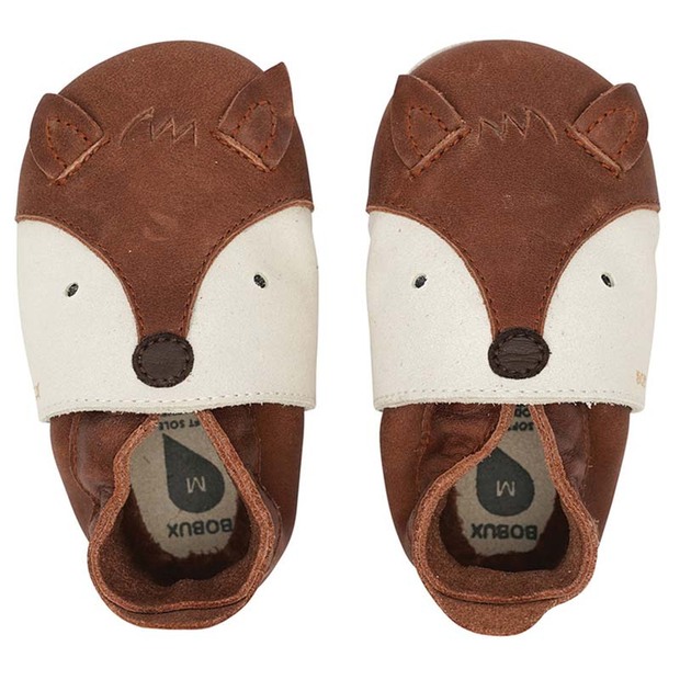 Chaussons en cuir 20-21 soft soles Renard Roux L - BOBUX