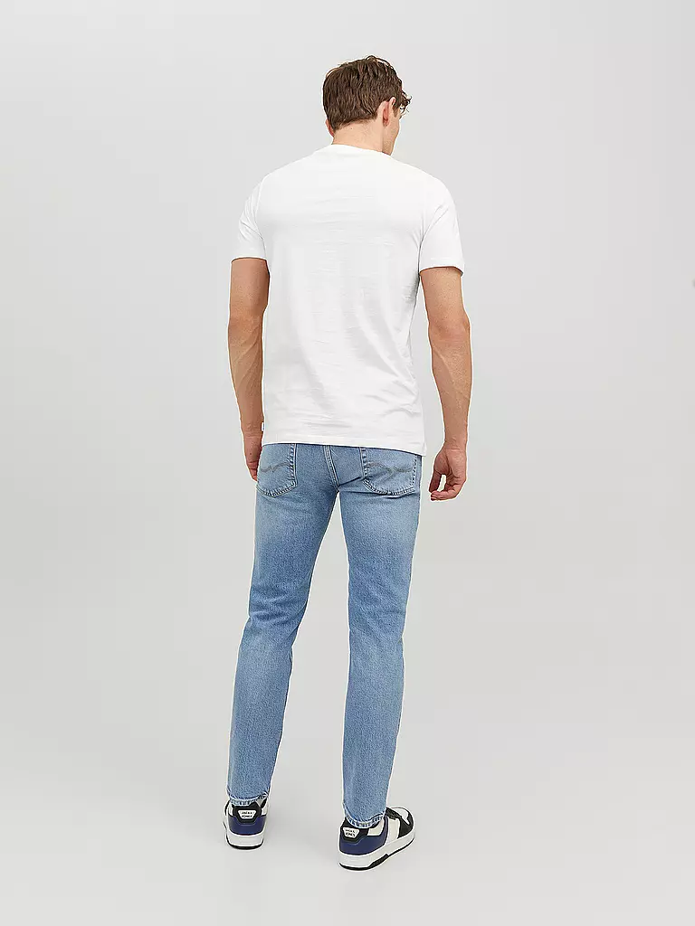 JACK & JONES T-Shirt JJEORGANIC weiss