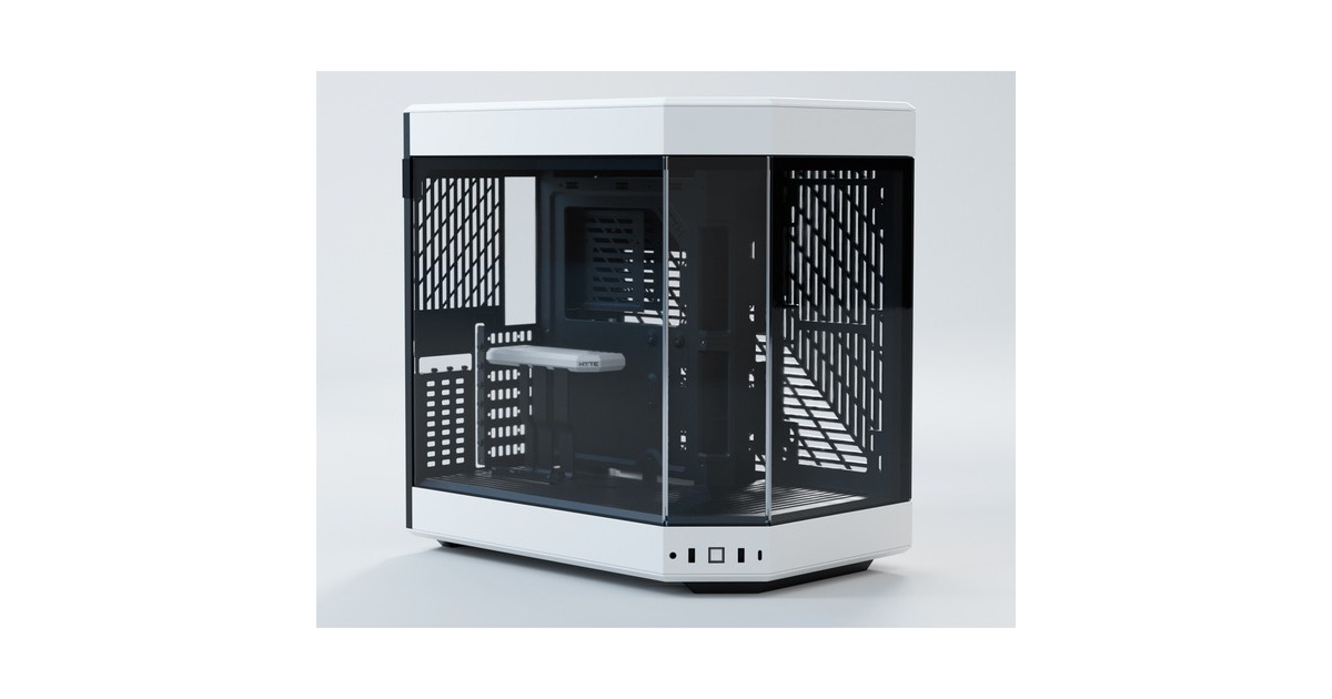 HYTEY60 midi tower behuizing  (Wit/zwart | 3x USB-A | Tempered Glass)