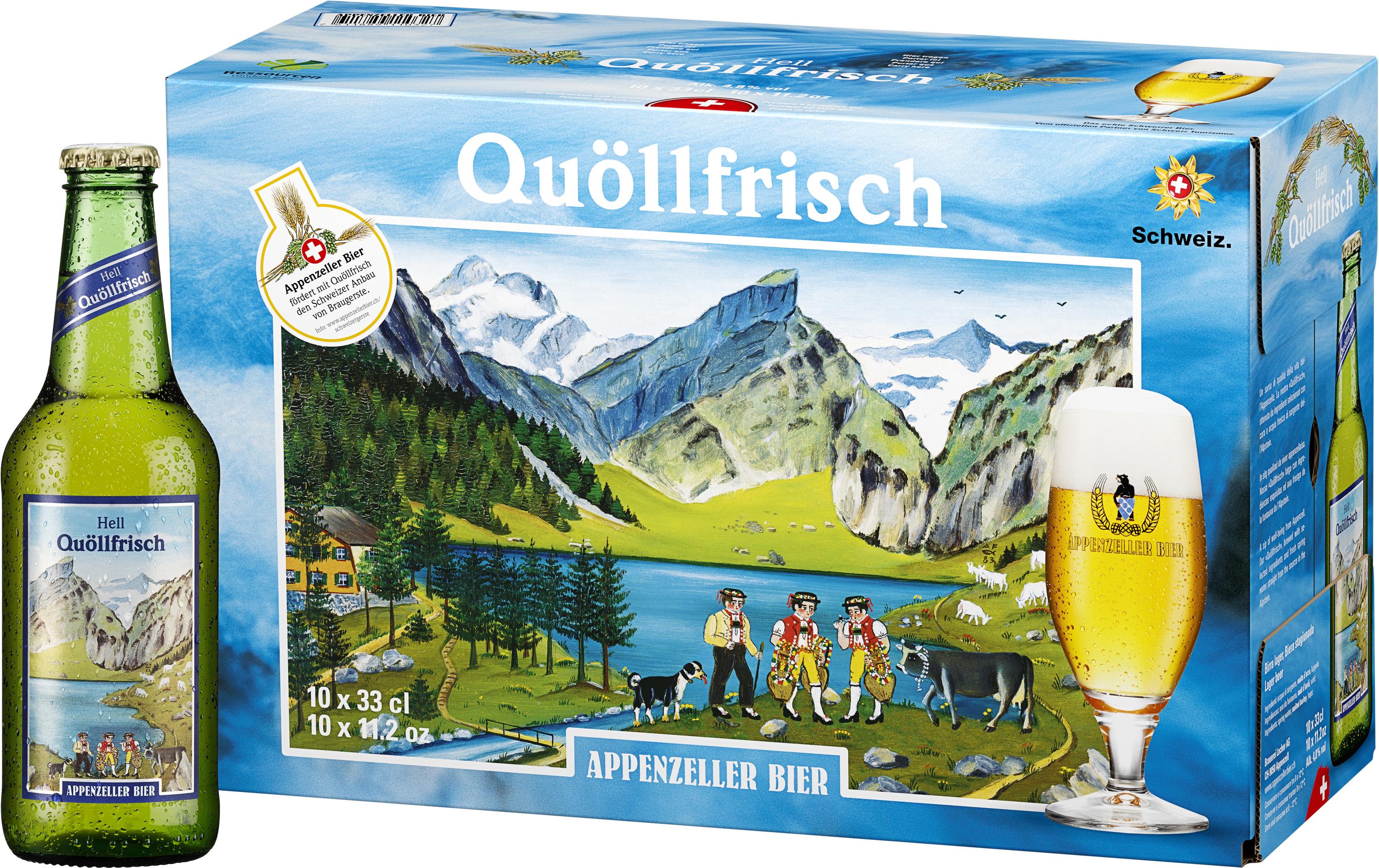 Bier Quöllfrisch 10 x 0.33 lHellbier