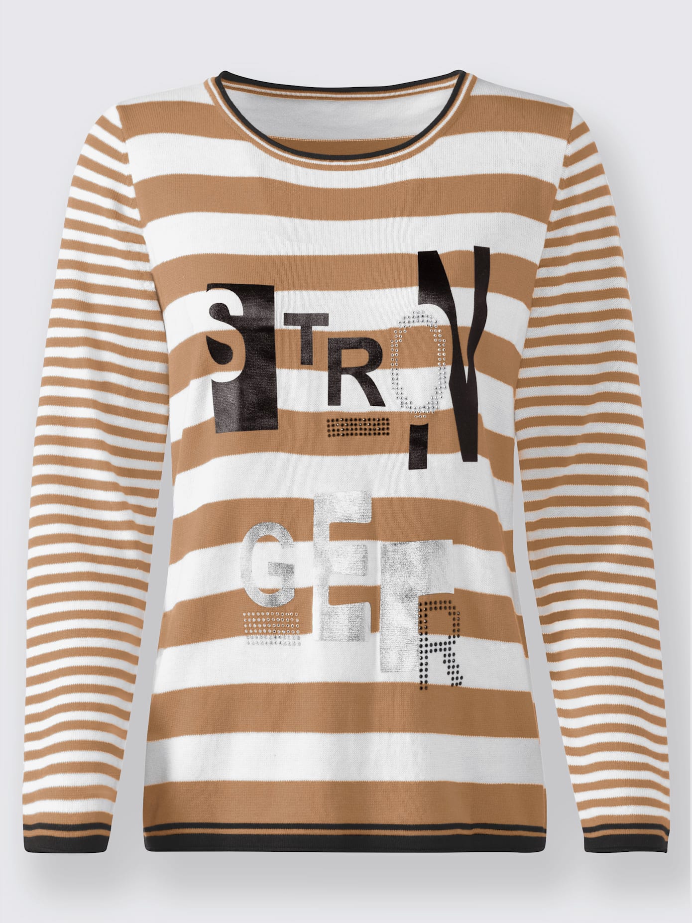 Pull à rayures 50% coton