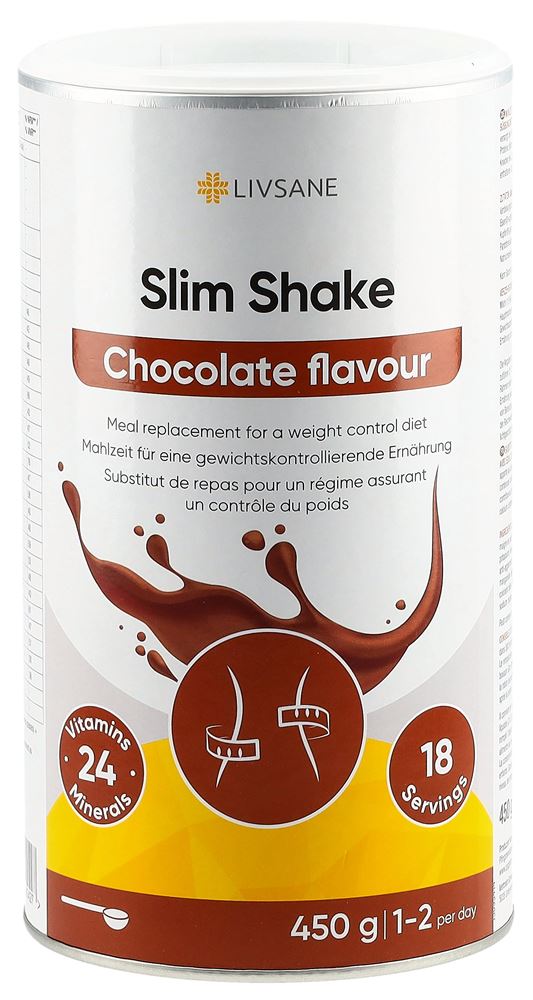 LIVSANE Slim Shake Schoko Geschmack 450 g