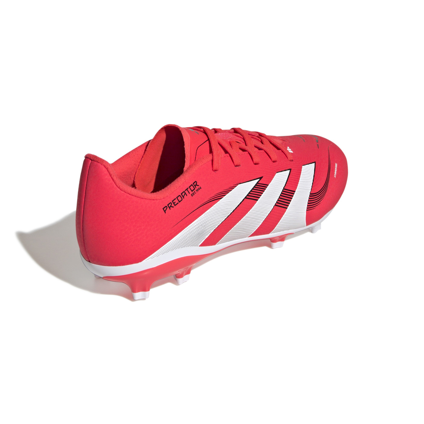 Adidas Predator League Gras / Kunstgras Voetbalschoenen (MG) Kids Rood Wit Zwart
