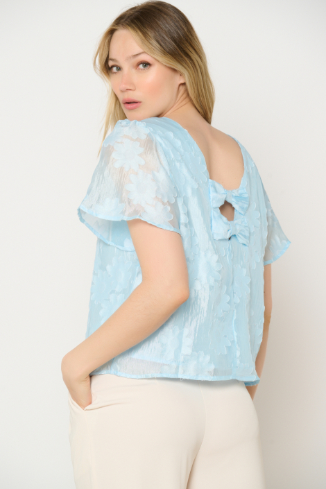 LolaLiza blauwe dames blouse