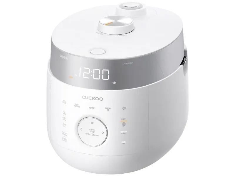 Cuckoo CRP-LHTR1009F, Hvid, 1,8 L, Knapper, Dreje, Berøring, Rustfrit stål, 1305 W, 120 V