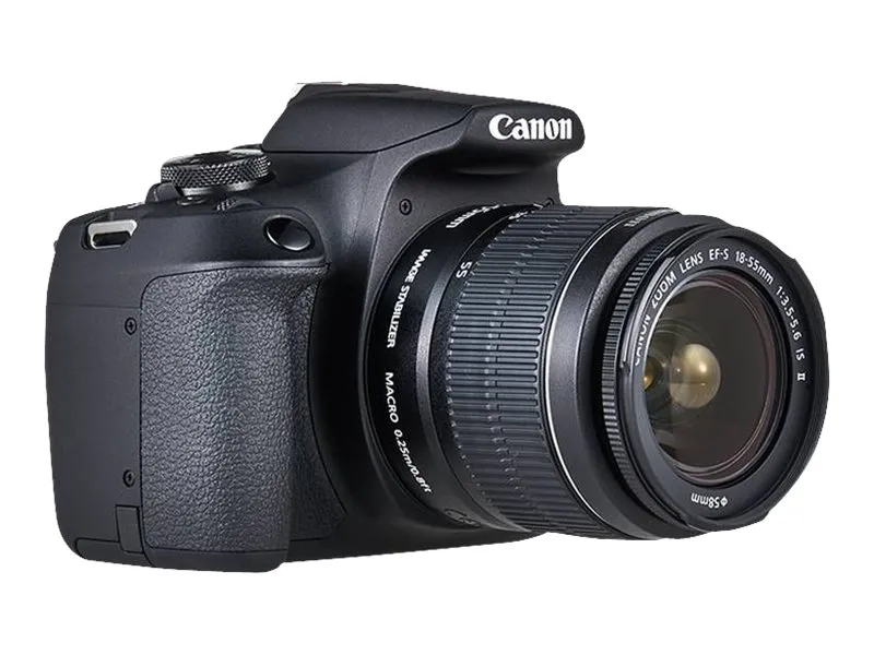 Canon EOS 2000D - Digitalkamera - SLR - 24.1 MP - APS-C - 1080p / 30 fps - 3x optisk zoom EF-S 18-55 mm III og EF 75-300 mm III objektiver - Wi-Fi, NFC