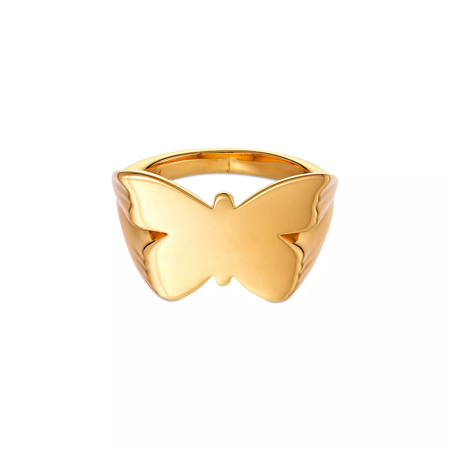 Jane Kønig Butterfly Signet Ring 18 kt. Forgyldt Sølv BSR-HS23-G