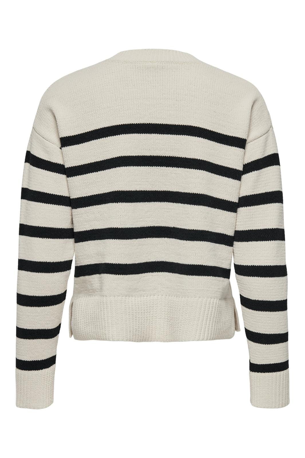 Only Onlelly Life Ls Stripe O-Neck Cc Knt 4632531 birch black