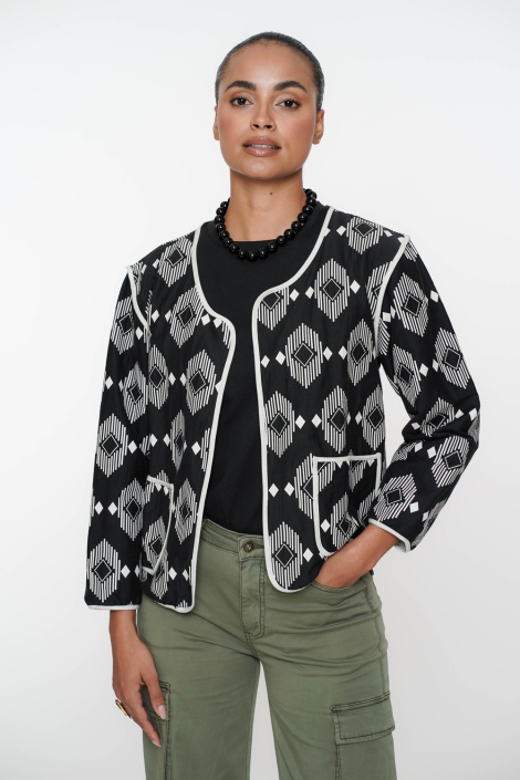 Geisha zwarte dames vest