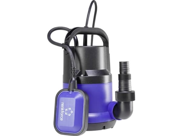 Renkforce klart vann nedsenkbar pumpe med beskyttende kontaktplugg 1519492 6000 l/t 5 m (1519492)