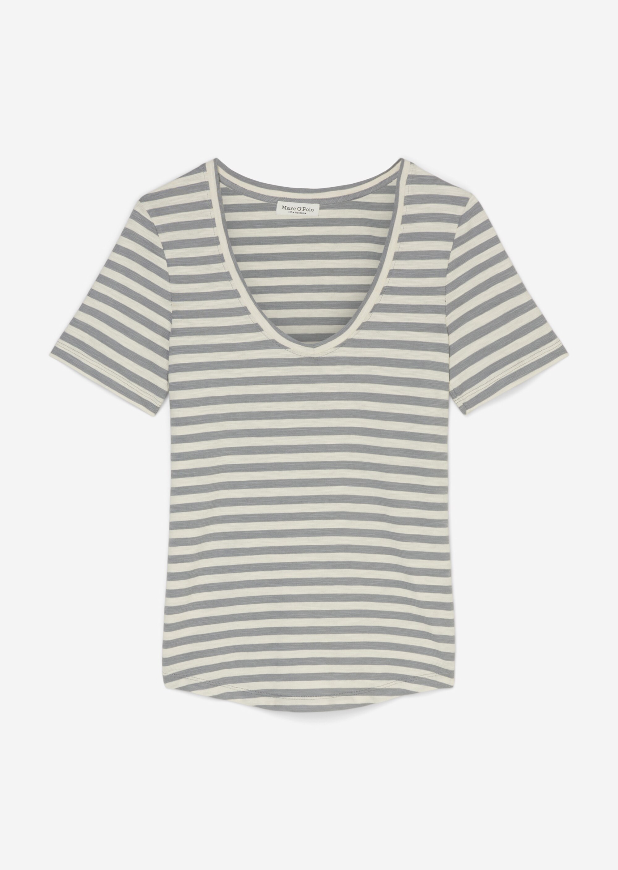 Ringel-T-Shirt regular aus Organic Cotton Slub Jersey