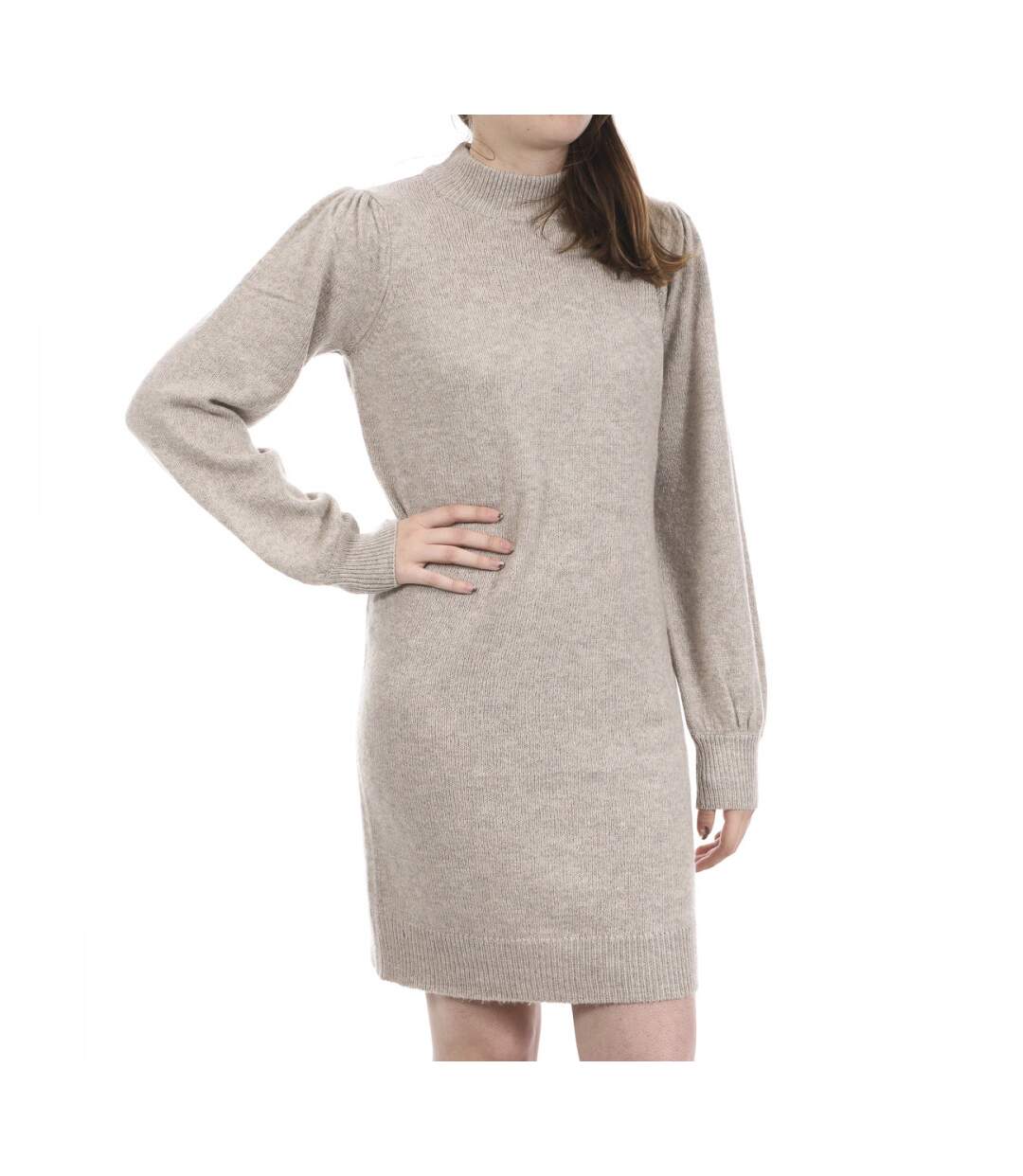 Robe Pull Gris chiné Femme Jacqueline de Yong Rue