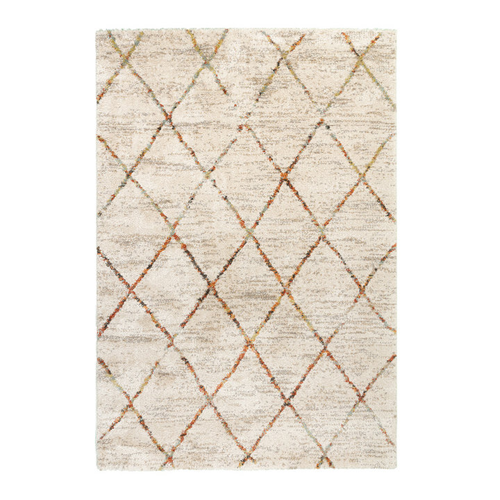 Hoogpolig vloerkleed - Blend Lines Terra