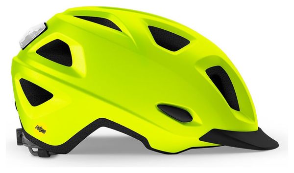 Casque Urban Met Mobilite Mips Mat Jaune Fluo