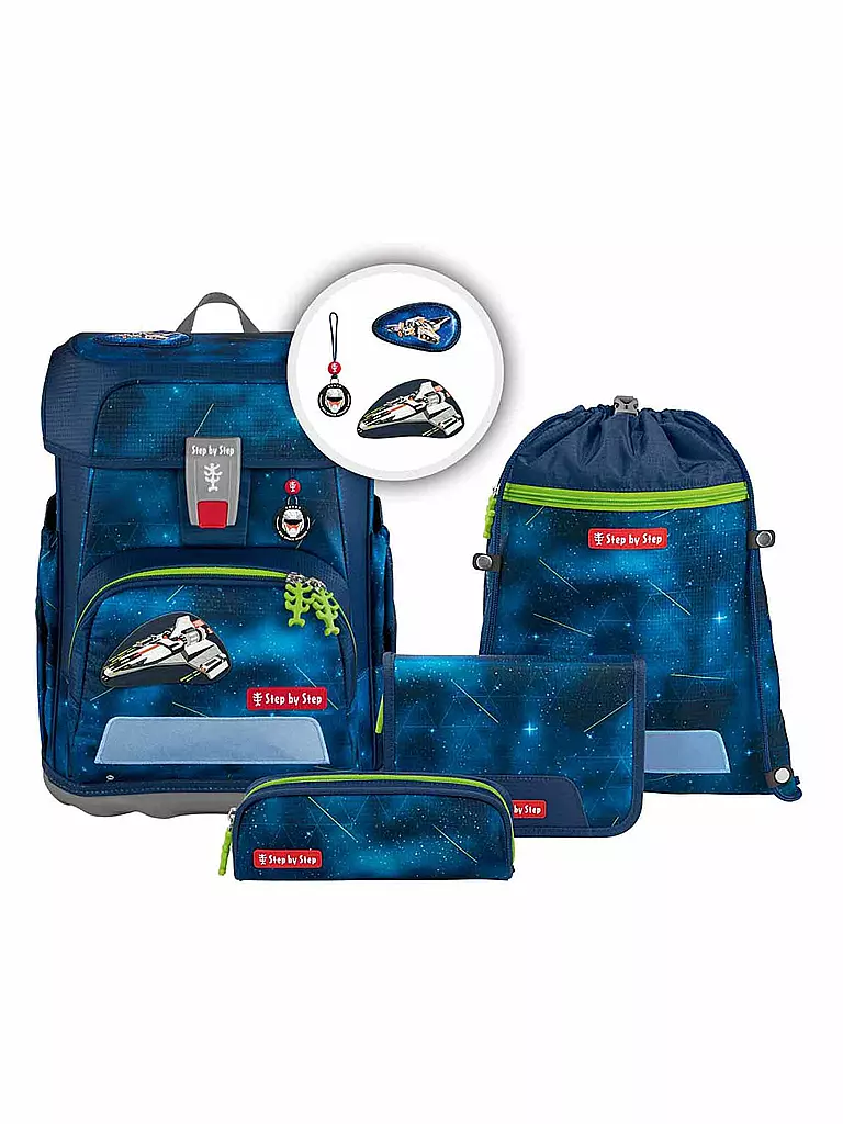 STEP BY STEP Schultaschen Set 5tlg CLOUD Galactus blau