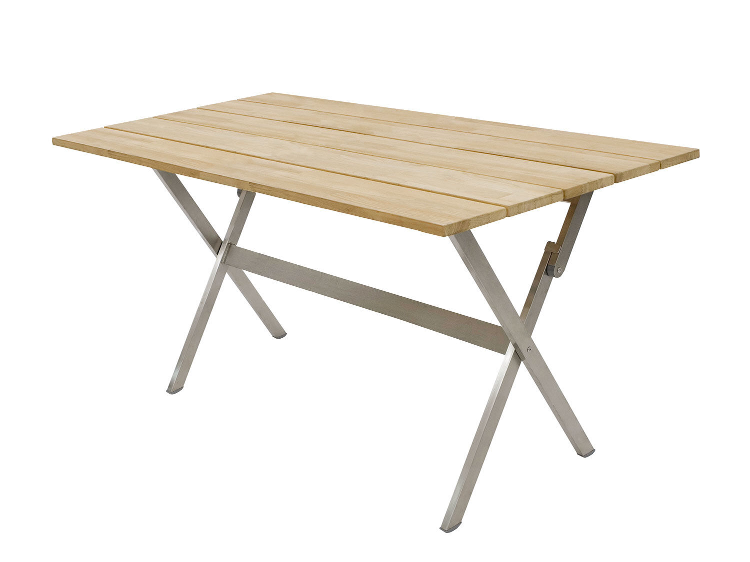Balkon-Klapptisch Teak rechteckig