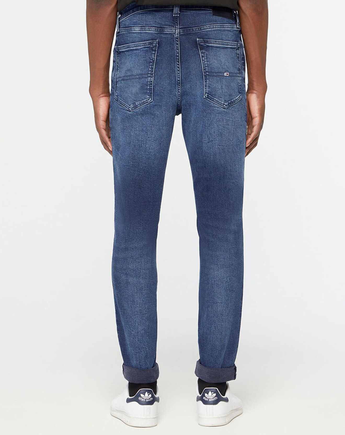 Tommy Jeans Jean Skinny Simon délavé bleu foncé