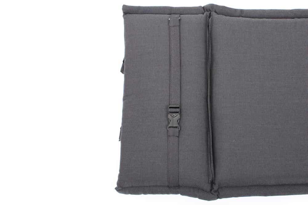 Outdoor Kissen ROG 46x119cm anthrazit Sitzkissen Polster-Auflage für Hochlehner