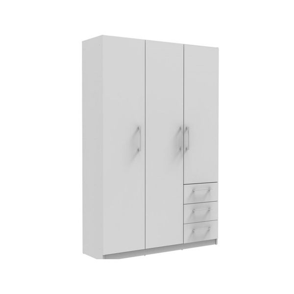 Roupeiro House 3p 3g Branco - 8421