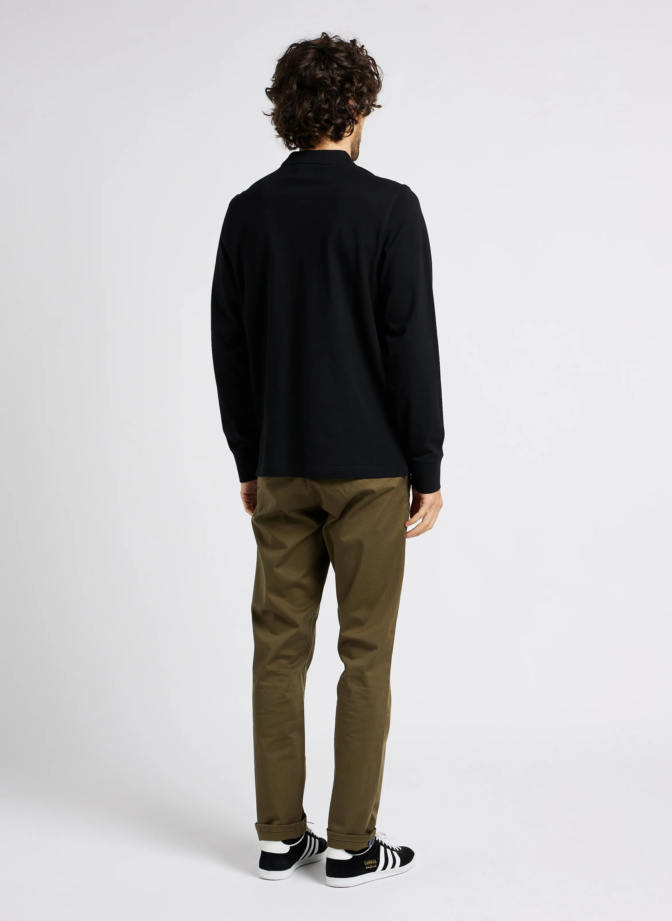 Pantalon slim en coton biologique mélangé | Vert