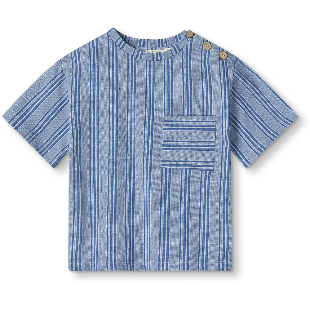 Køb Fliink Cloud Dancer Mazerine Blue Stripe Miro T-shirt