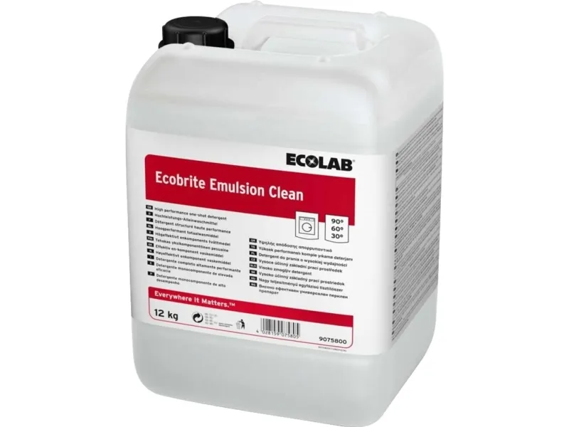 ECOLAB Ecobrite Emulsion Clean - Vaskemiddel - væske - dunk - 12 kg - professionel - maskinklar