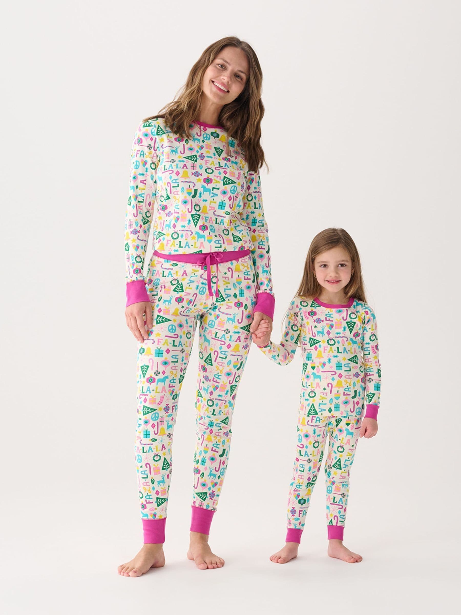 Hatley Falala Witte katoenen kerstpyjama