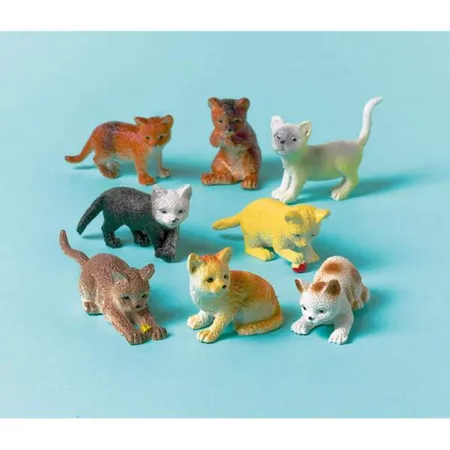 amscan Deko-Katzen 12 Stück, 4-6 cm